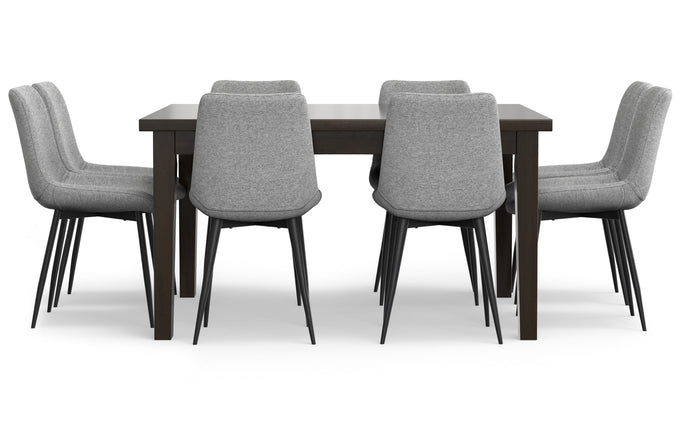 Slate Grey | Rosemead / Eastwood 9 Piece Dining Set