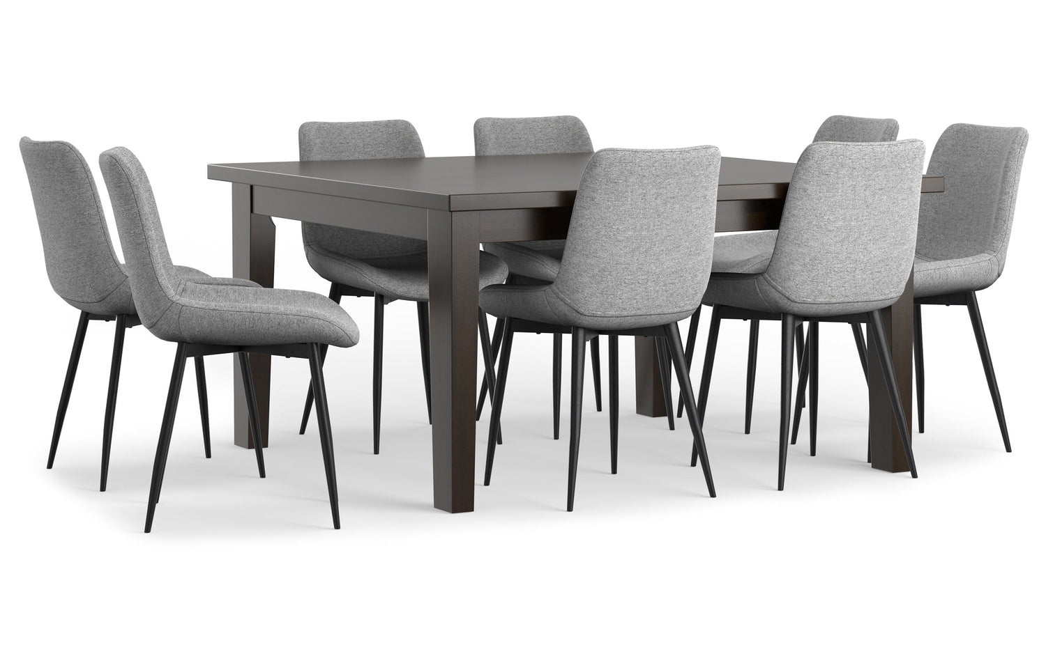 Slate Grey | Rosemead / Eastwood 9 Piece Dining Set