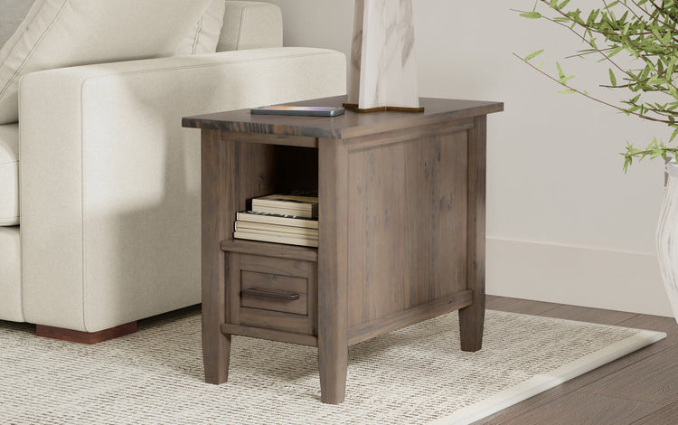 Smoky Brown | Ela Narrow End Table