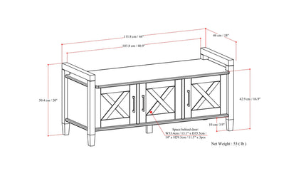 Ela Entryway Storage Bench