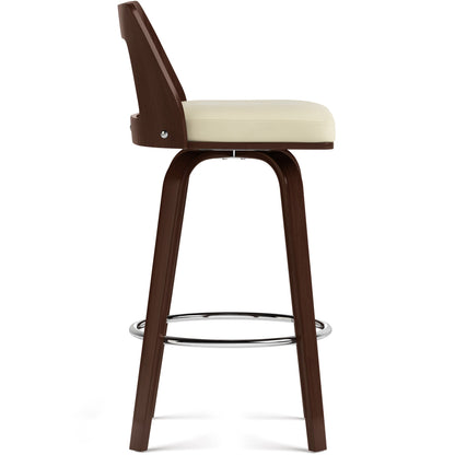 Ellison Swivel Bentwood Bar Stool (Set of 2)