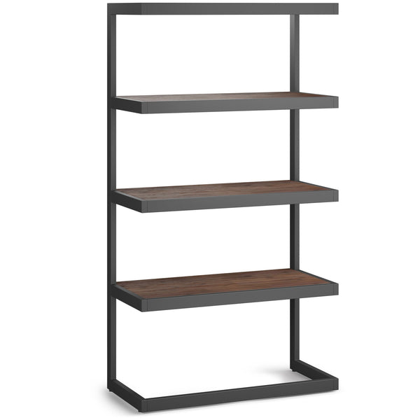 Distressed Charcoal Brown | Erina Bookcase