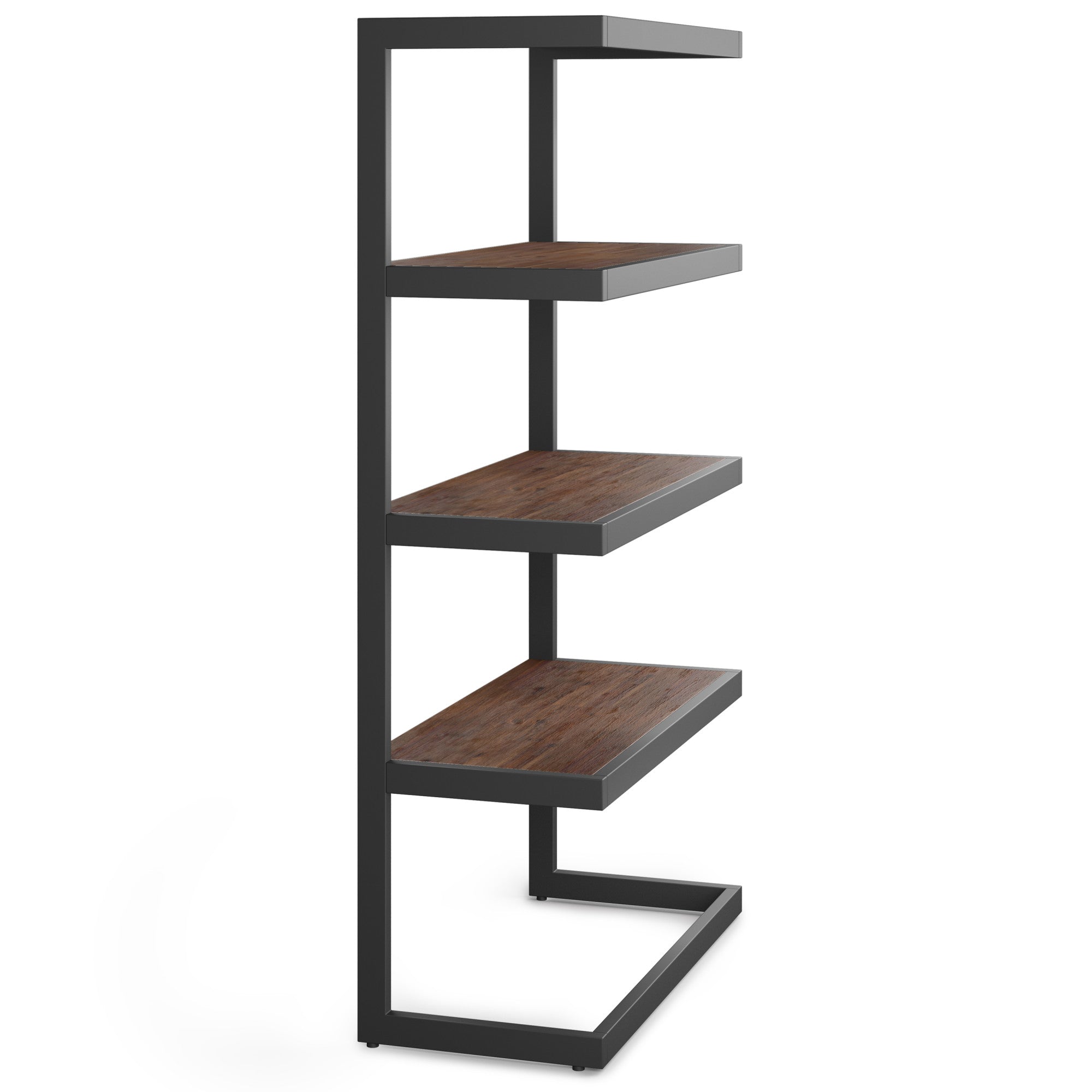 Distressed Charcoal Brown | Erina Bookcase