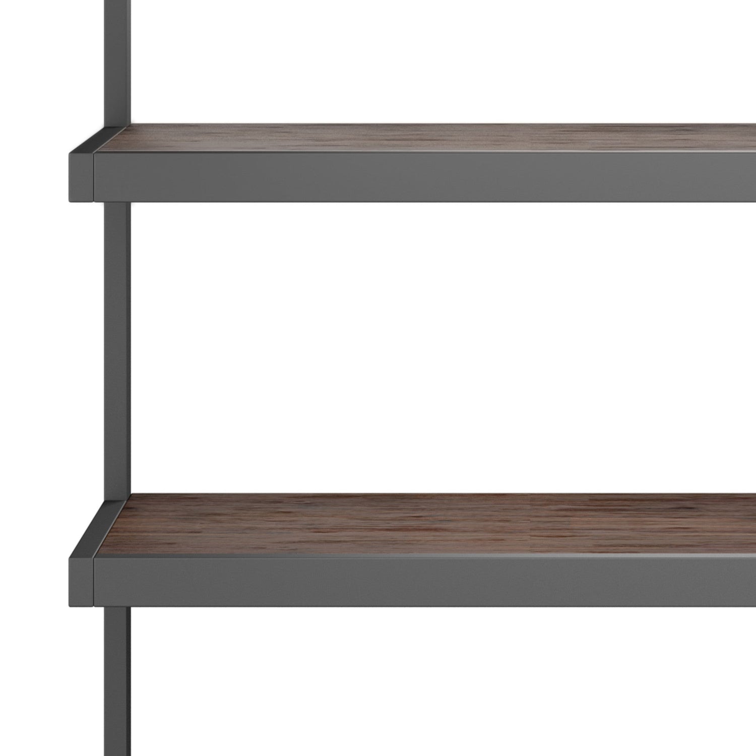 Distressed Charcoal Brown | Erina Bookcase