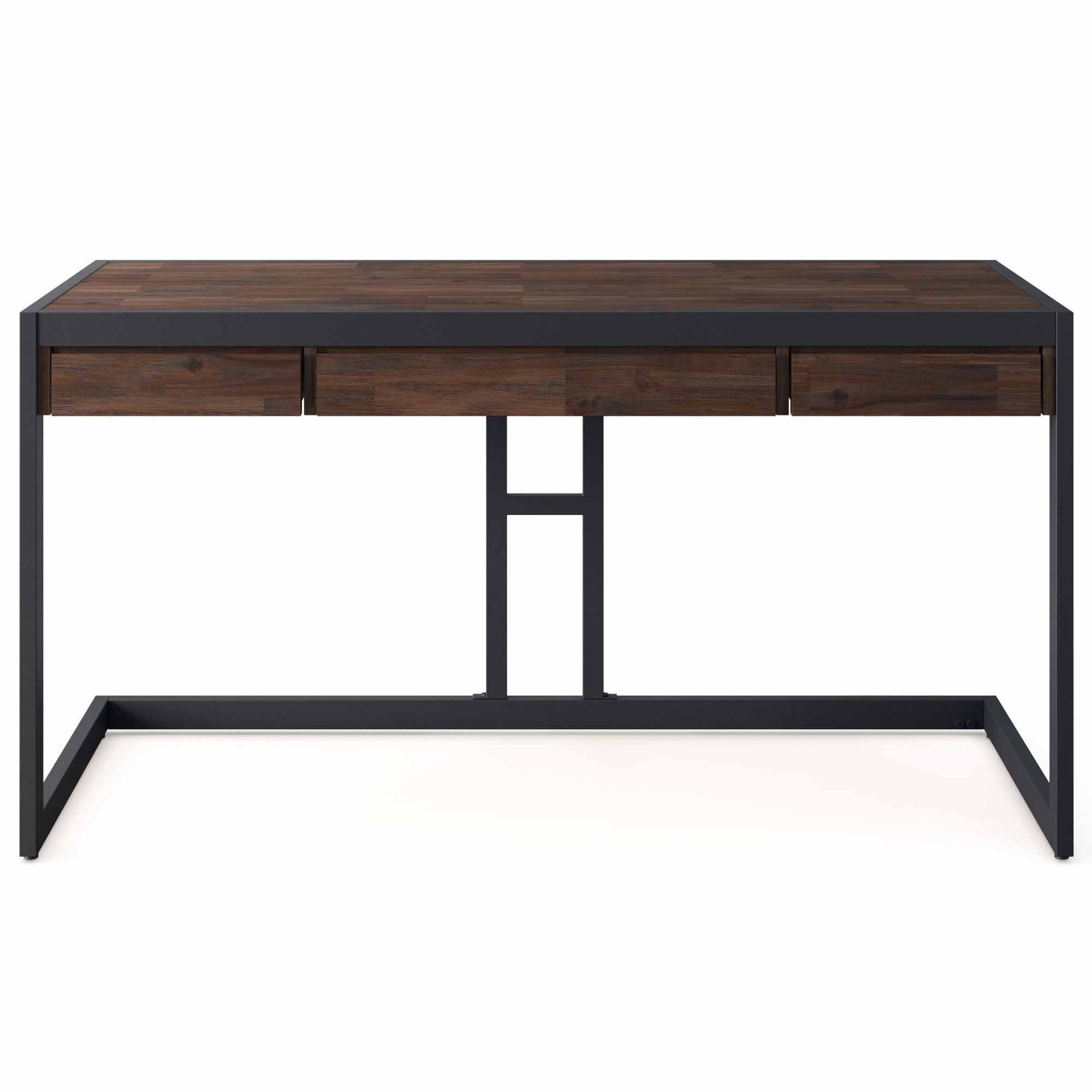 Distressed Charcoal Brown | Erina Desk