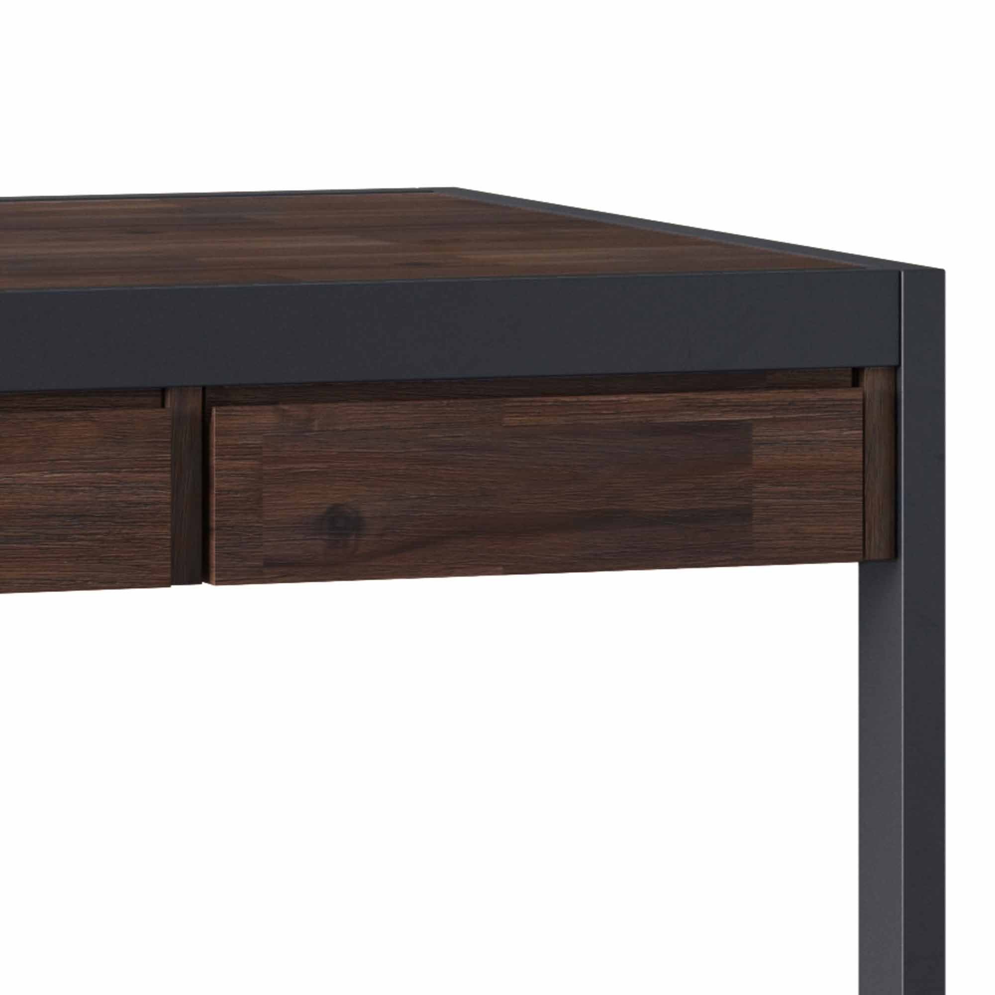 Distressed Charcoal Brown | Erina Desk