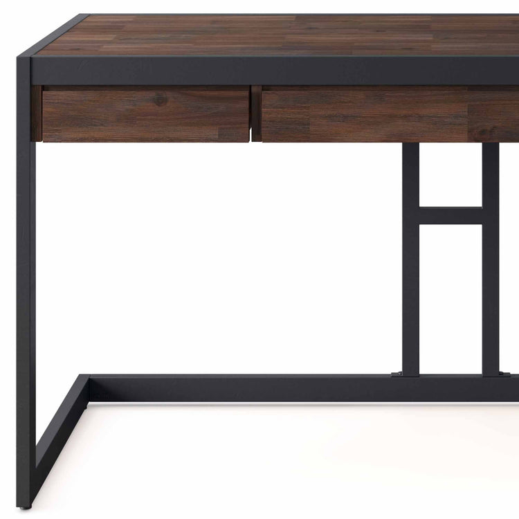 Distressed Charcoal Brown | Erina Desk