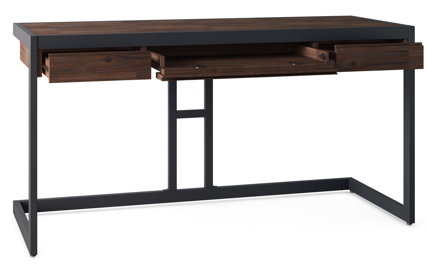 Distressed Charcoal Brown | Erina Desk