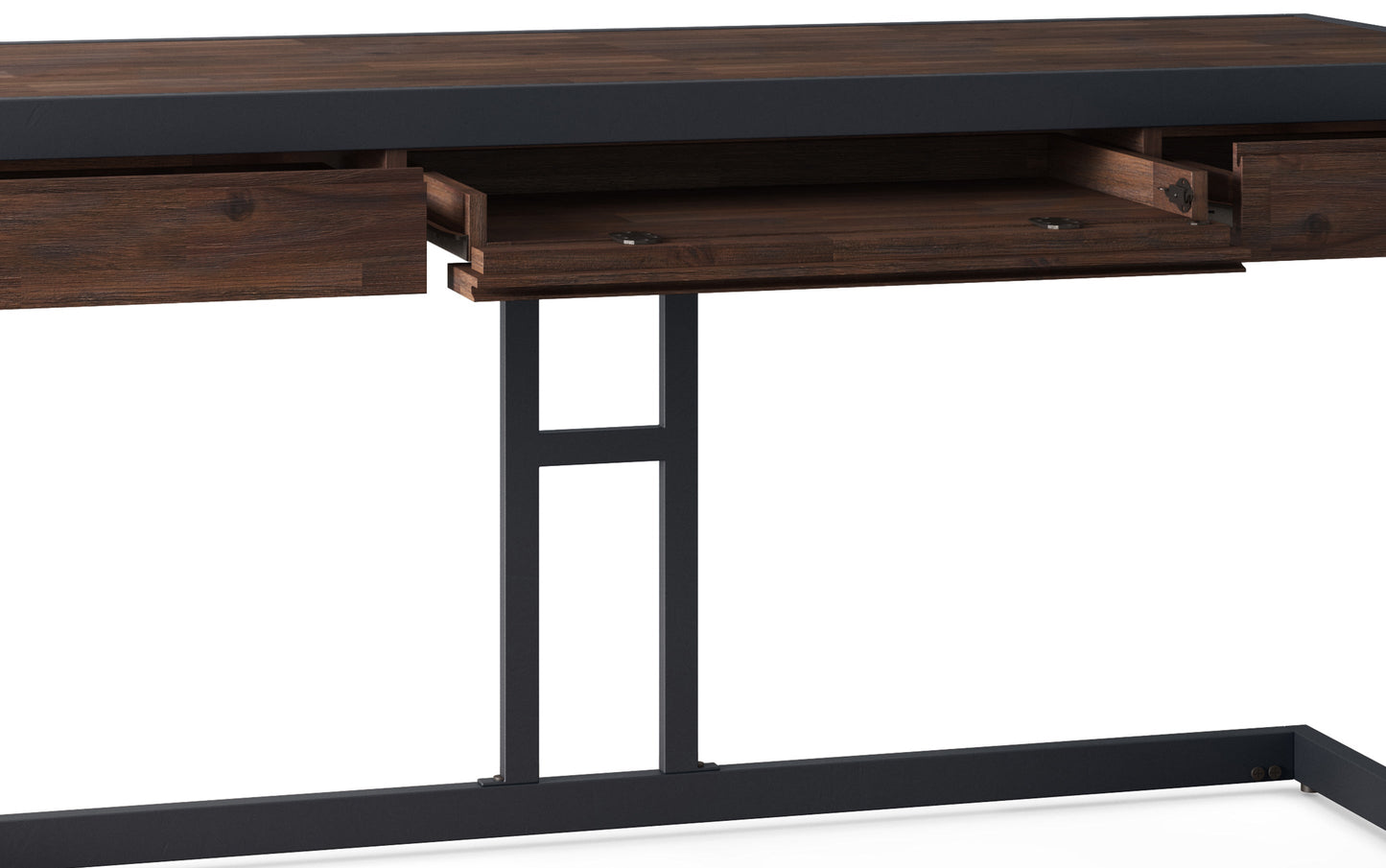 Distressed Charcoal Brown | Erina Desk