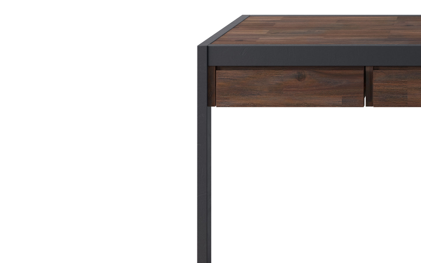 Distressed Charcoal Brown | Erina Desk