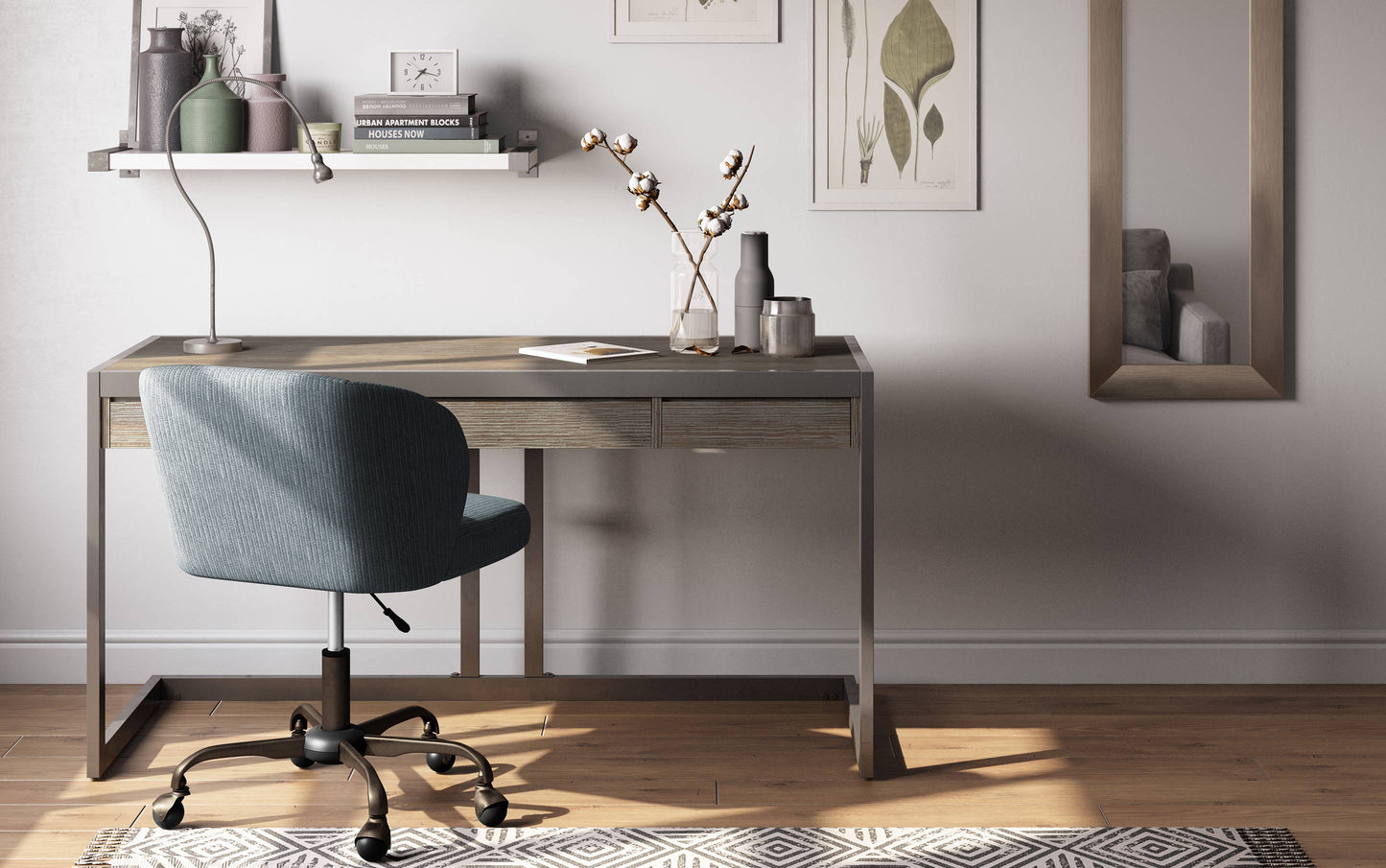 Distressed Grey | Erina Desk