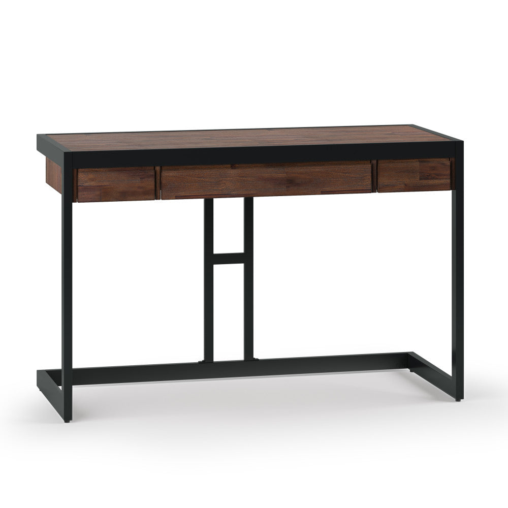 Distressed Charcoal Brown | Erina Small Desk