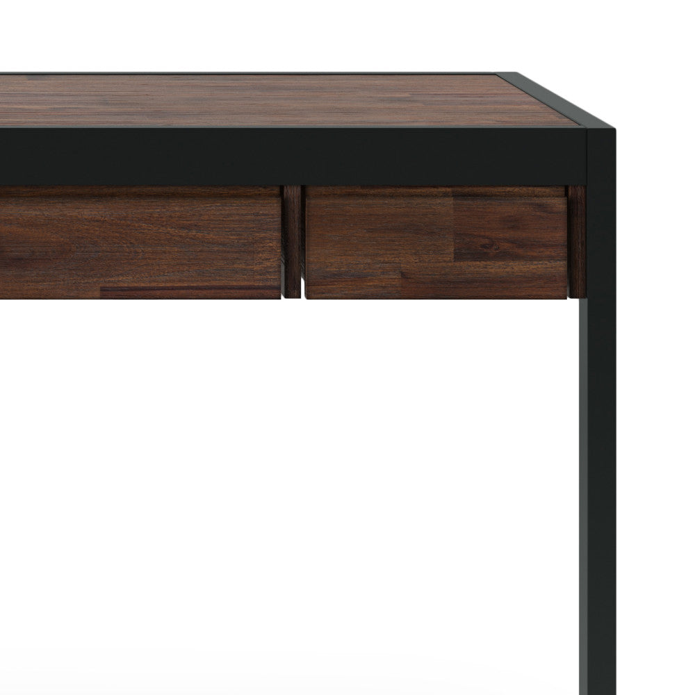 Distressed Charcoal Brown | Erina Small Desk