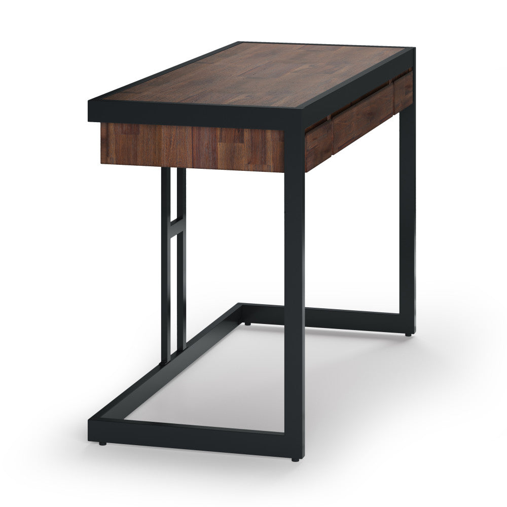 Distressed Charcoal Brown | Erina Small Desk