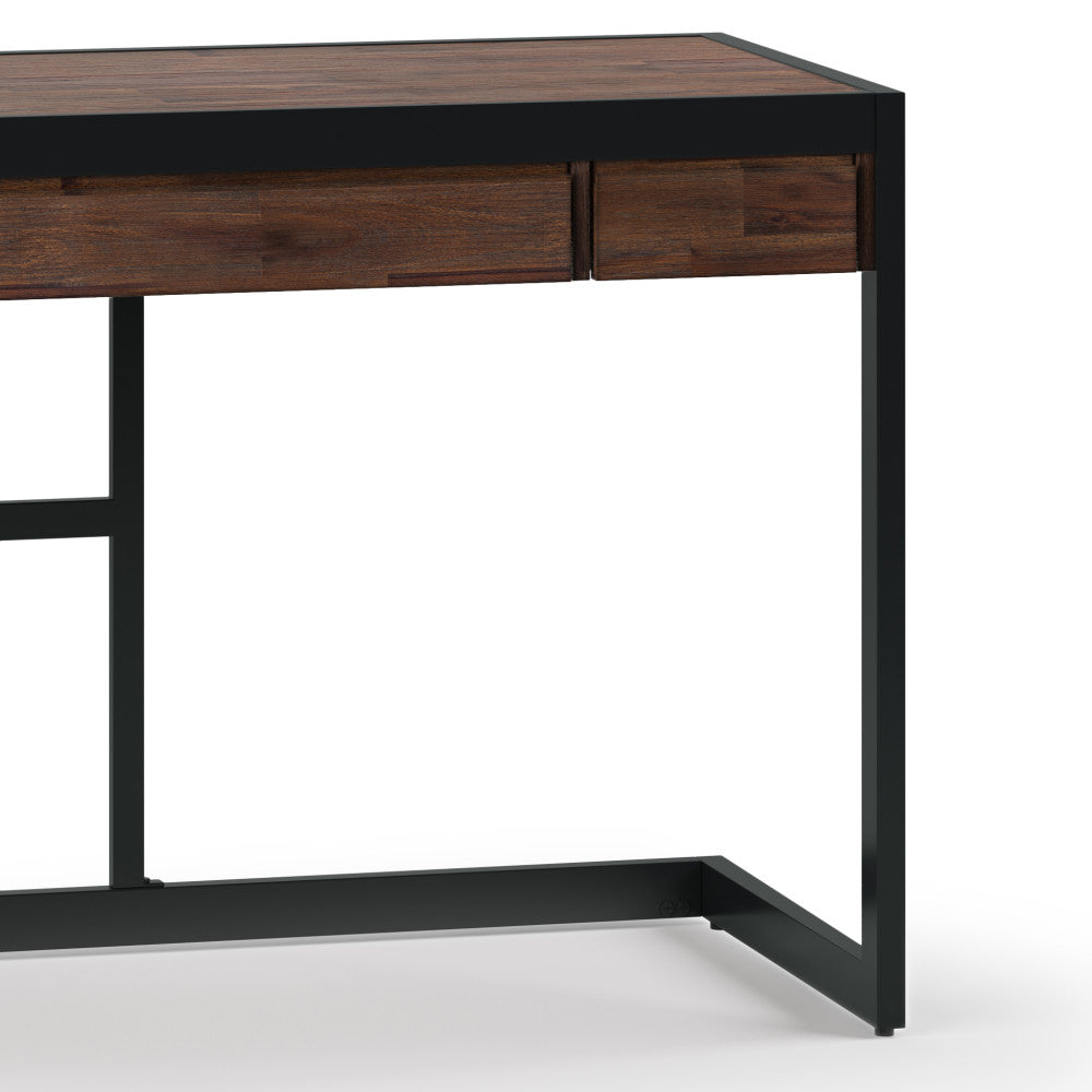 Distressed Charcoal Brown | Erina Small Desk