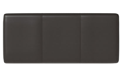 Tanners Brown Vegan Leather | Avalon Lift Top Rectangular Storage Ottoman