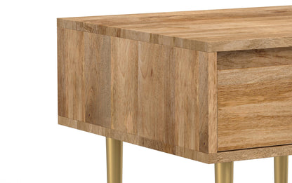 Natural Mango | Fallon End Table with Drawer