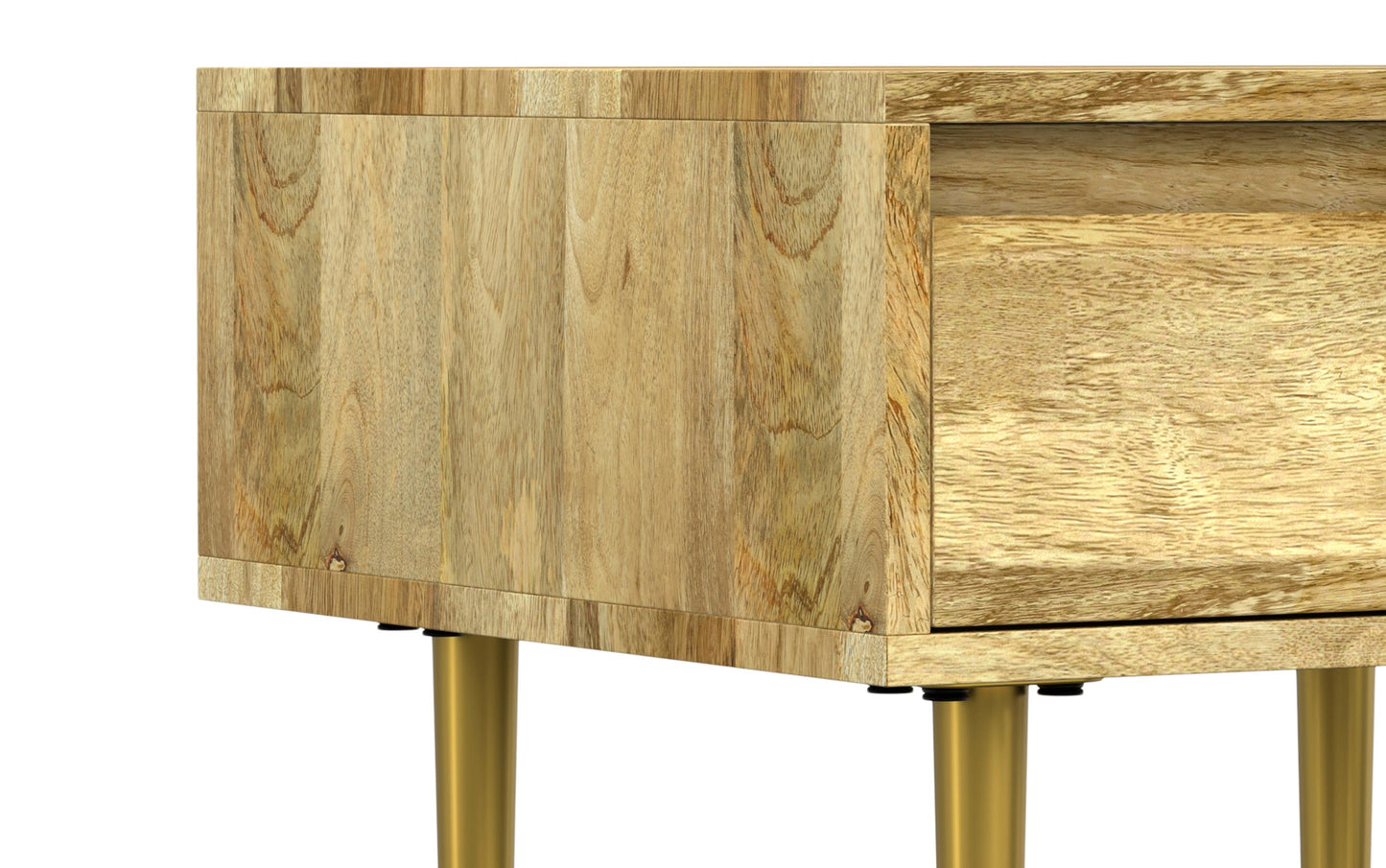 Natural Mango | Fallon End Table with Drawer