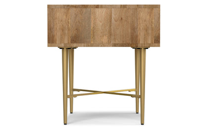 Natural Mango | Fallon End Table with Drawer