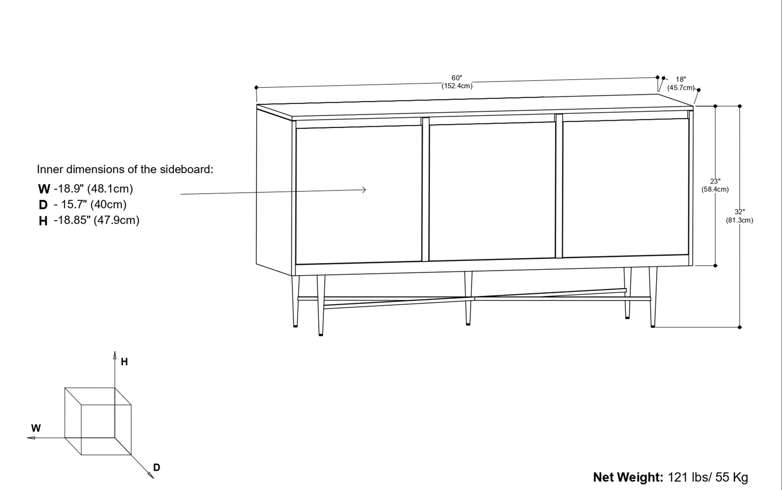 Natural Mango | Fallon Sideboard Buffet