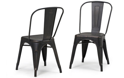 Distressed Black and Copper | Fletcher / Watkins 7 Piece Dining Set