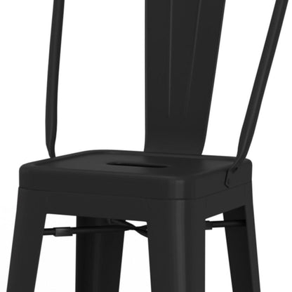 Black 30 inch | Fletcher 30 inch Metal Bar Stool (Set of 2)