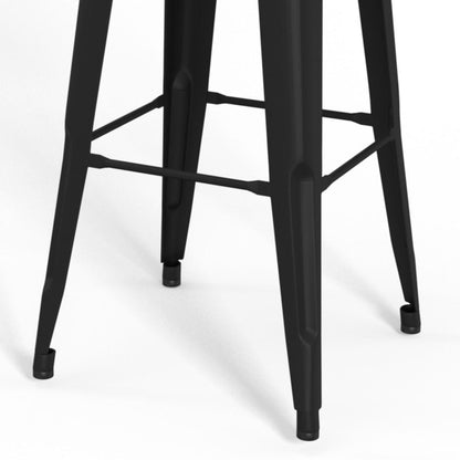 Black 30 inch | Fletcher 30 inch Metal Bar Stool (Set of 2)