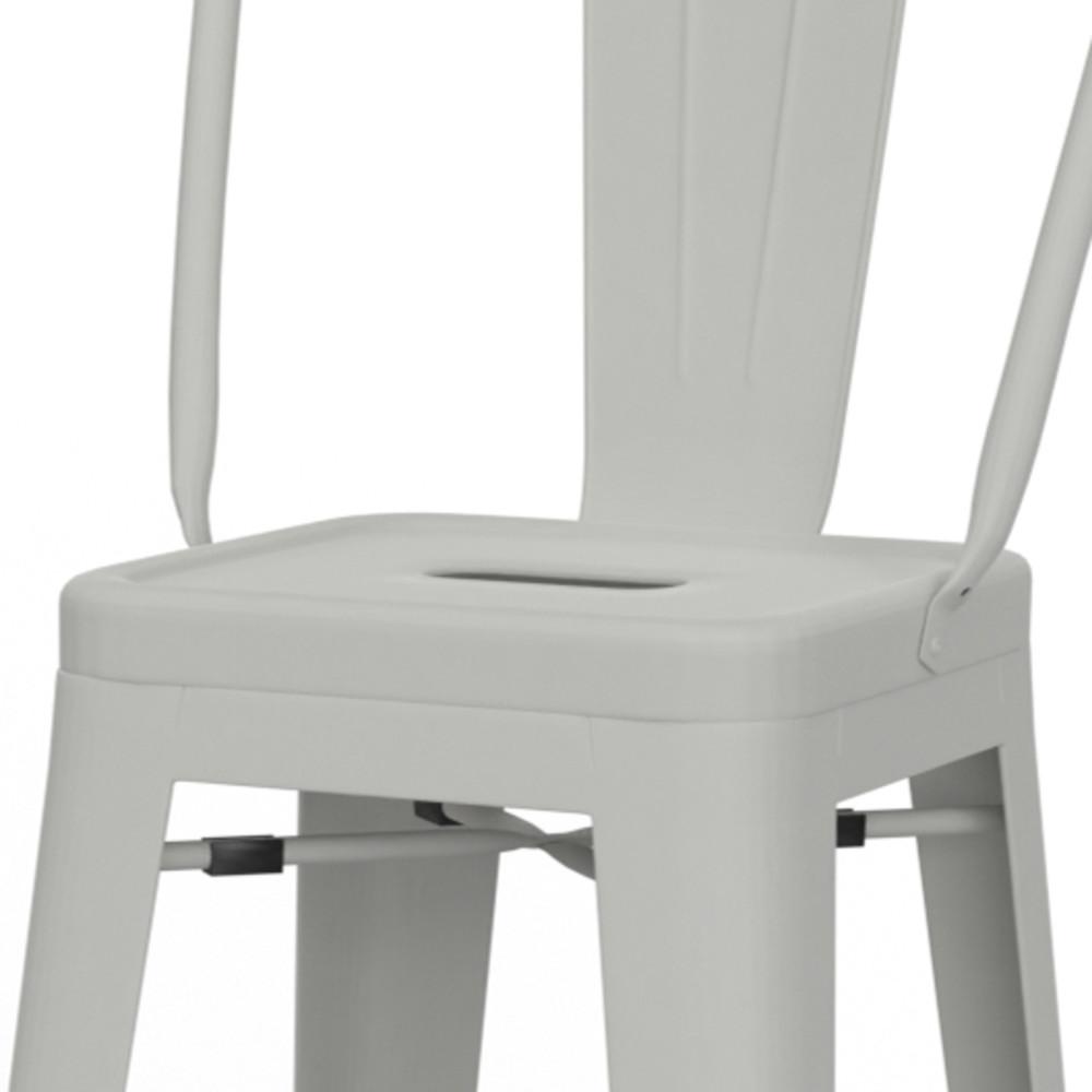 White 30 inch | Fletcher 30 inch Metal Bar Stool (Set of 2)