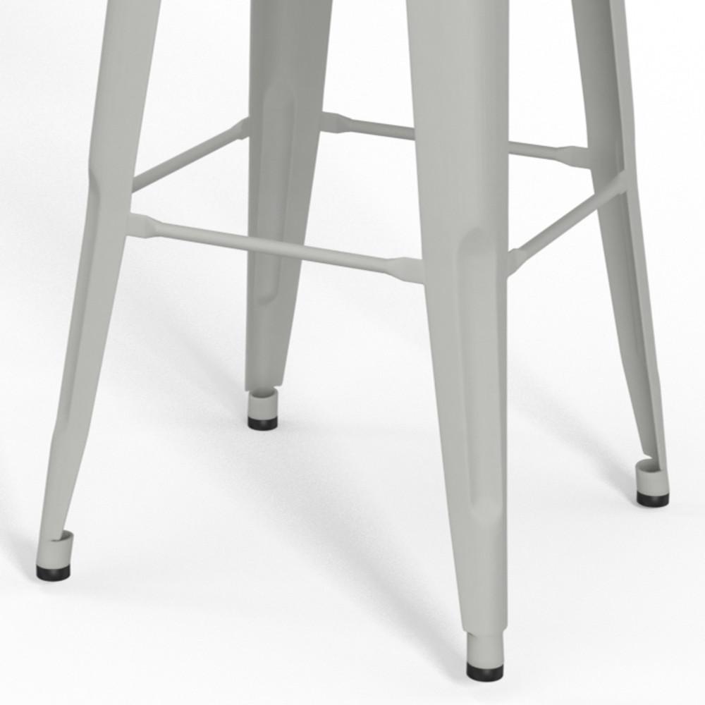 White 30 inch | Fletcher 30 inch Metal Bar Stool (Set of 2)