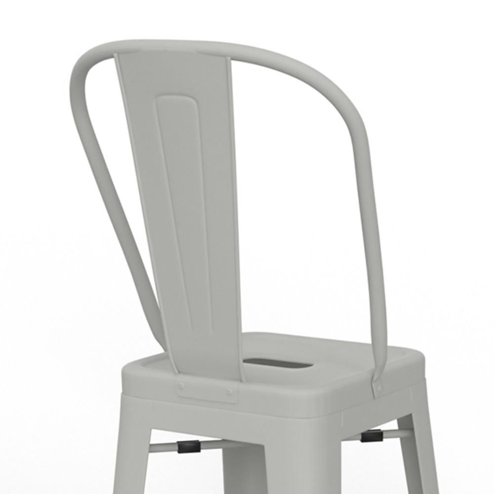 White 30 inch | Fletcher 30 inch Metal Bar Stool (Set of 2)