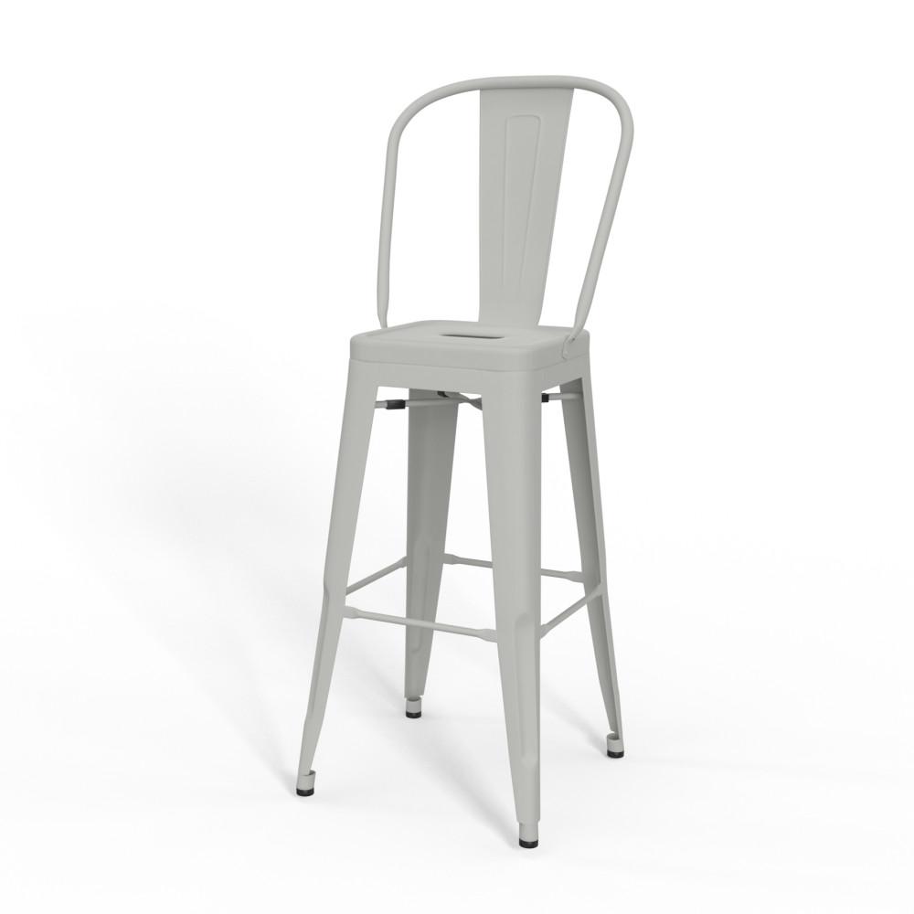 White 30 inch | Fletcher 30 inch Metal Bar Stool (Set of 2)