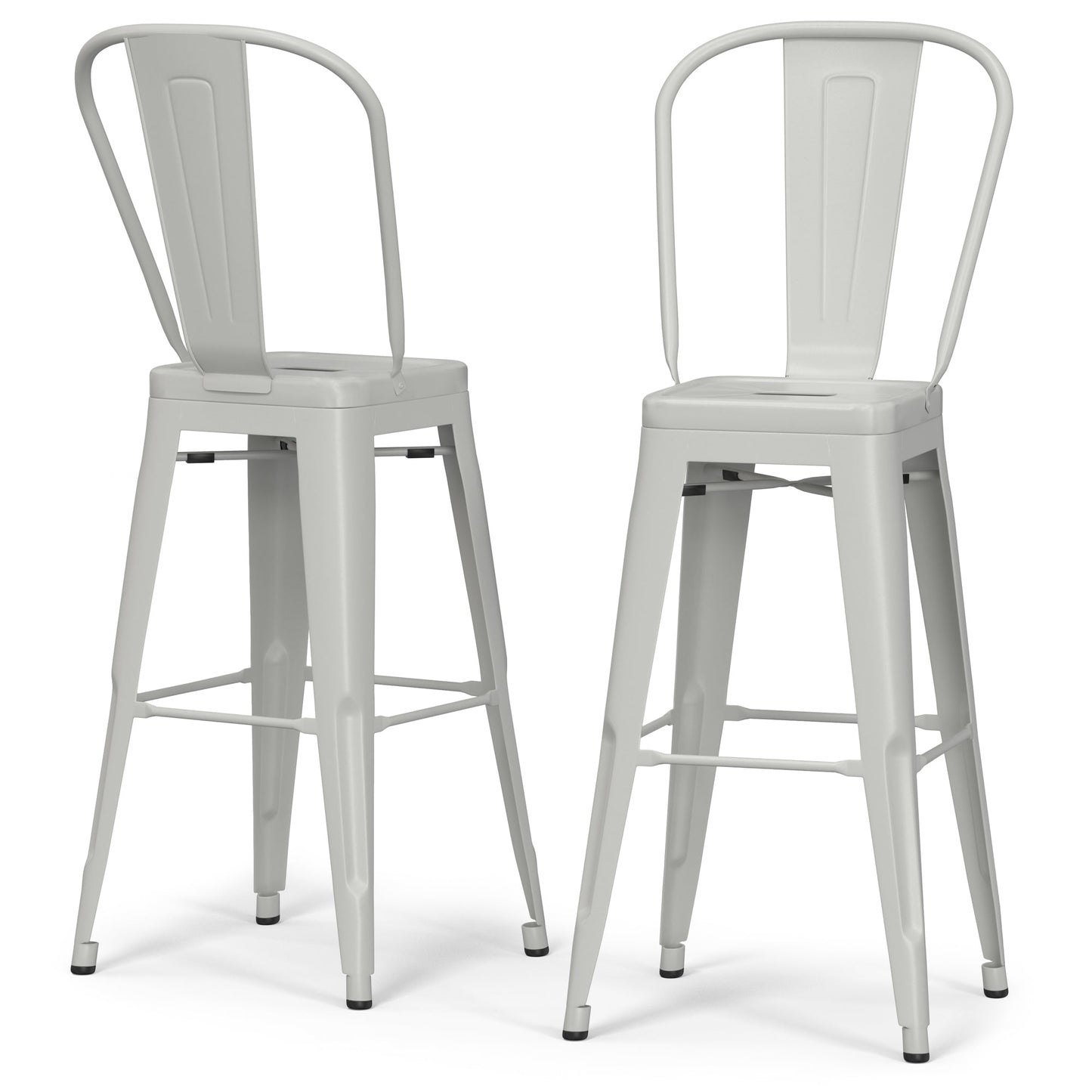 White 24 inch | Fletcher 24 inch Metal Counter Height Stool (Set of 2)