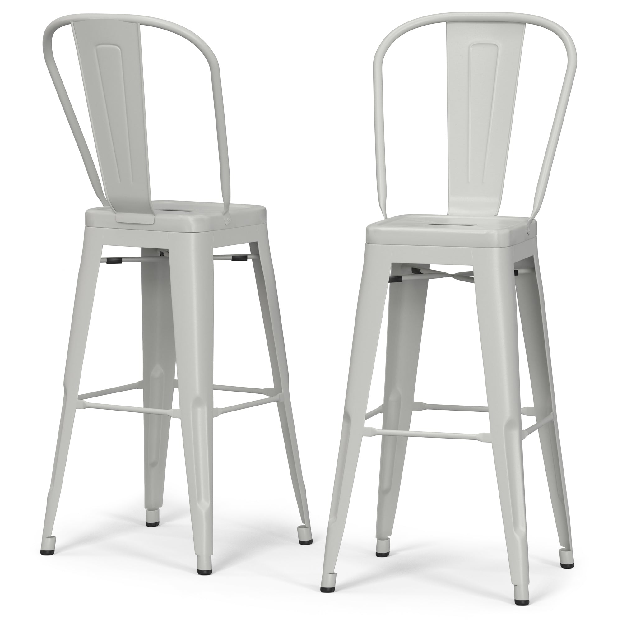 White 24 inch | Fletcher 24 inch Metal Counter Height Stool (Set of 2)