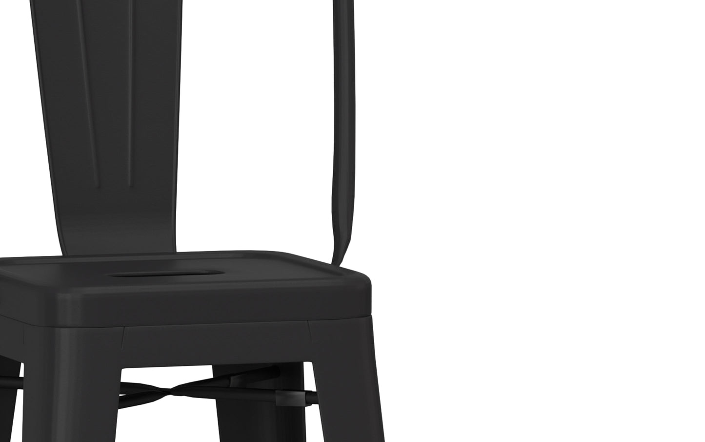 Black 24 inch | Fletcher 24 inch Metal Counter Height Stool (Set of 2)