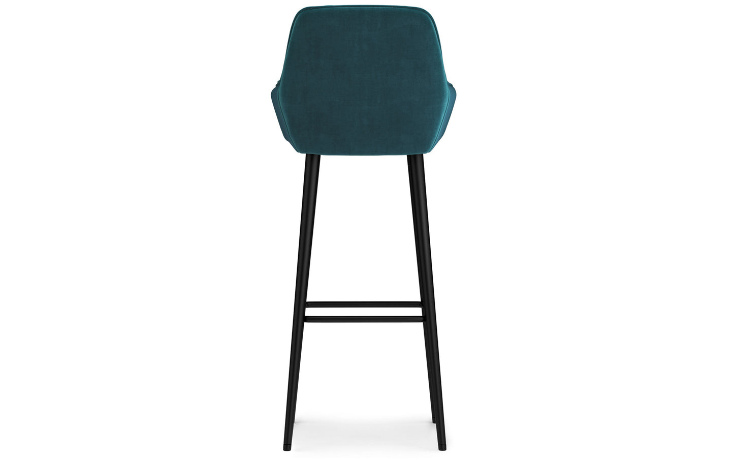 Teal Velvet Fabric | Garey Bar Stool (Set of 2)