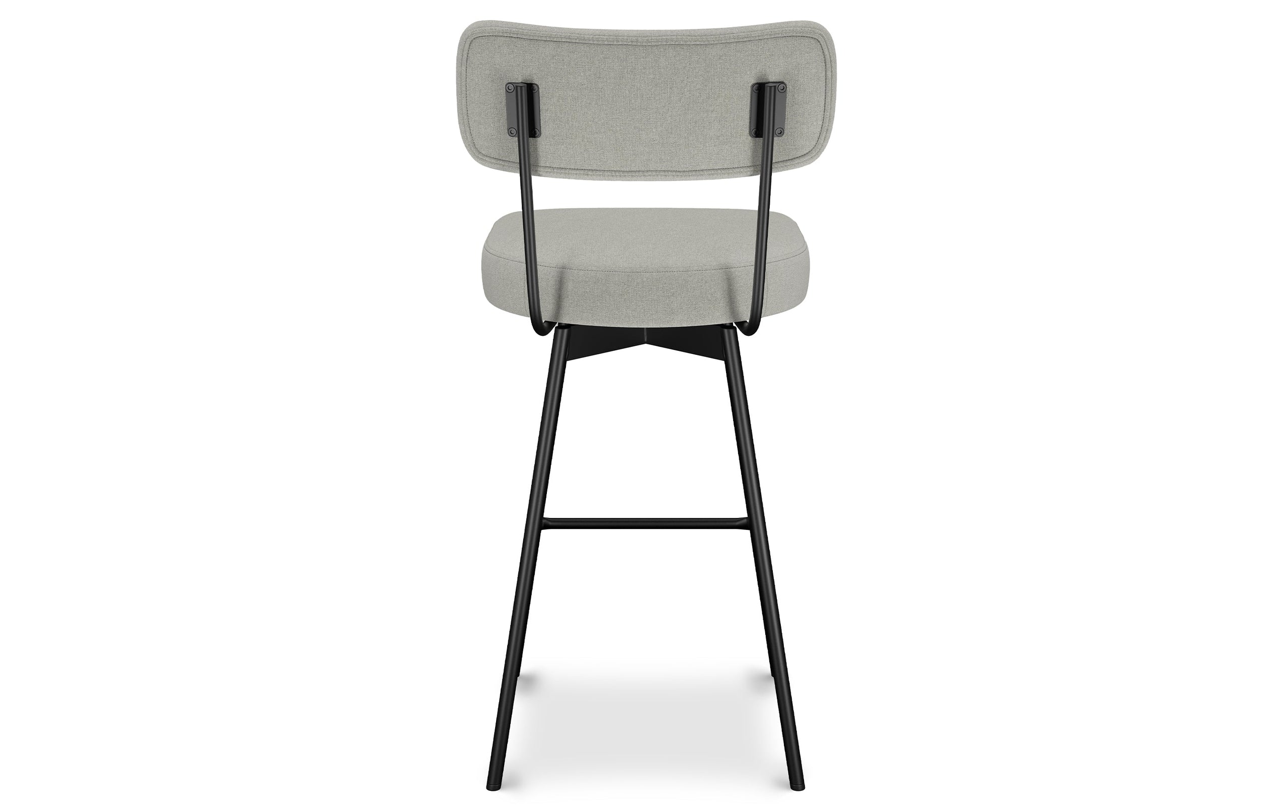 Light Grey Linen Style Fabric | Giselle Swivel Bar Stool (Set of 2)