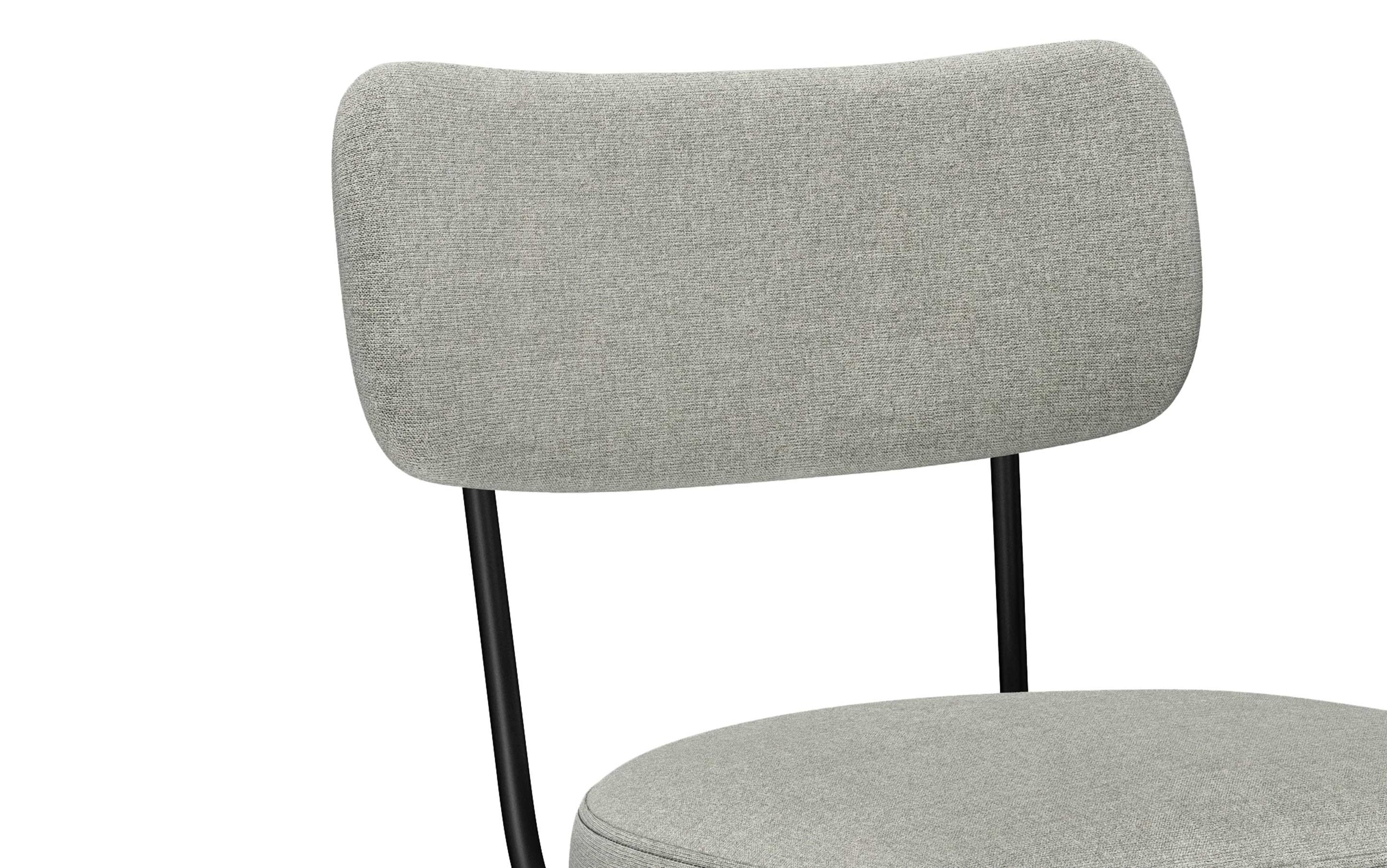 Light Grey Linen Style Fabric | Giselle Swivel Bar Stool (Set of 2)