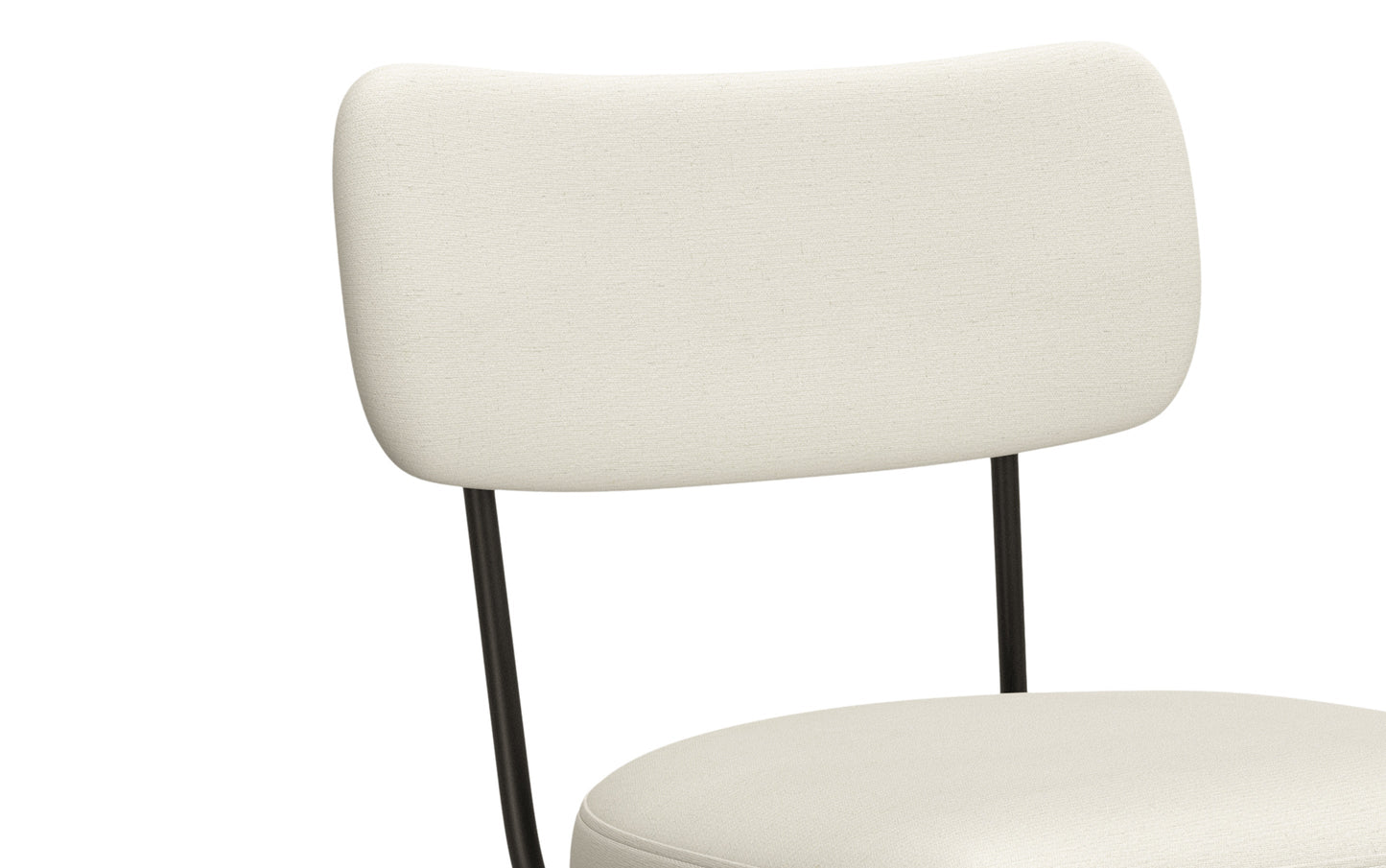 Natural Linen Style Fabric | Giselle Swivel Bar Stool (Set of 2)