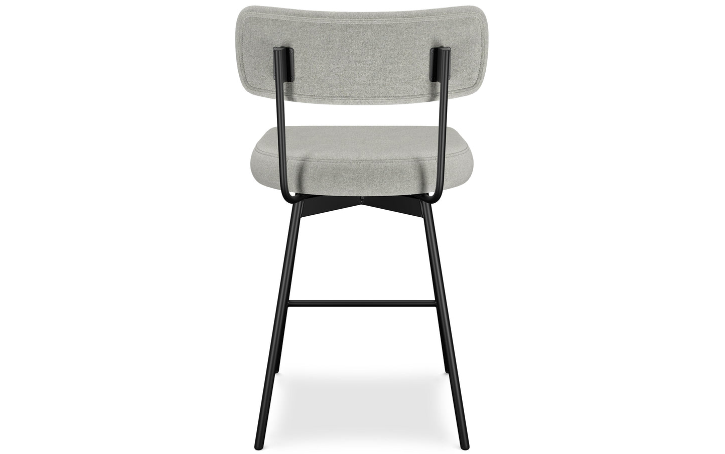 Light Grey Linen Style Fabric | Giselle Swivel Counter Height Stool (Set of 2)