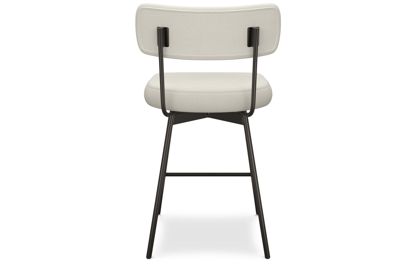 Natural Linen Style Fabric | Giselle Swivel Counter Height Stool (Set of 2)