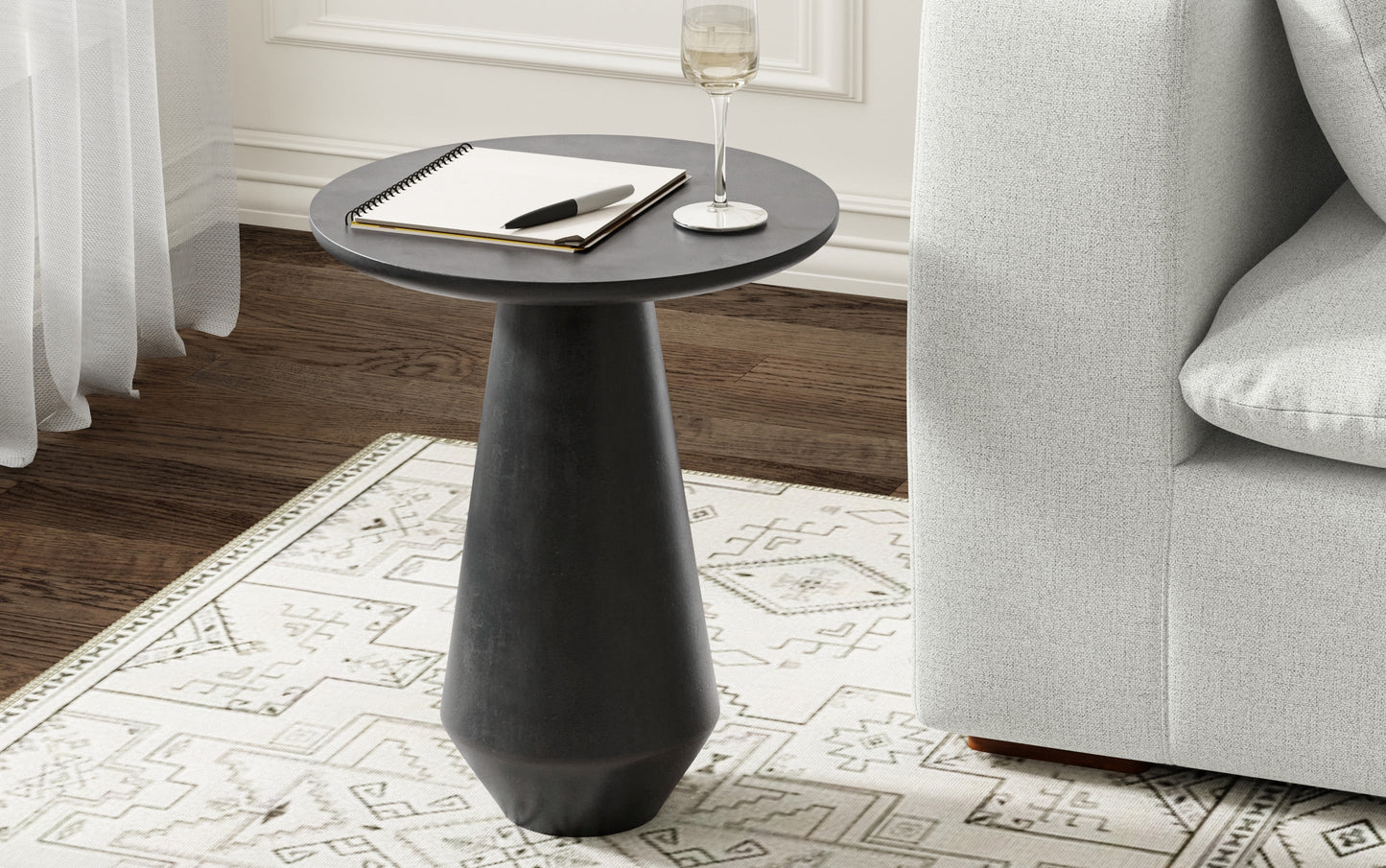 Gloria Cast Aluminum Side Table