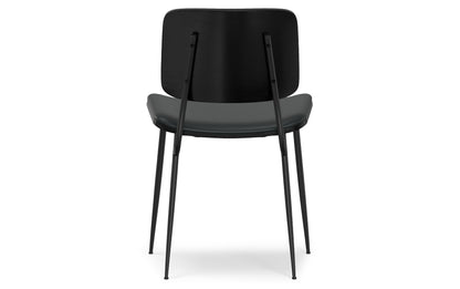 Black Vegan Leather | Hayley Dining Chair (Set of 2)