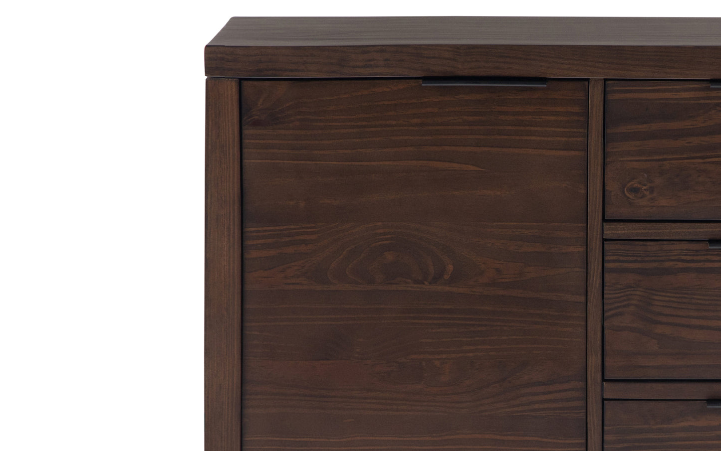 Warm Walnut Brown | Hollander Solid Wood Sideboard Buffet