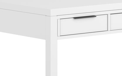 White | Hollander Solid Wood Desk