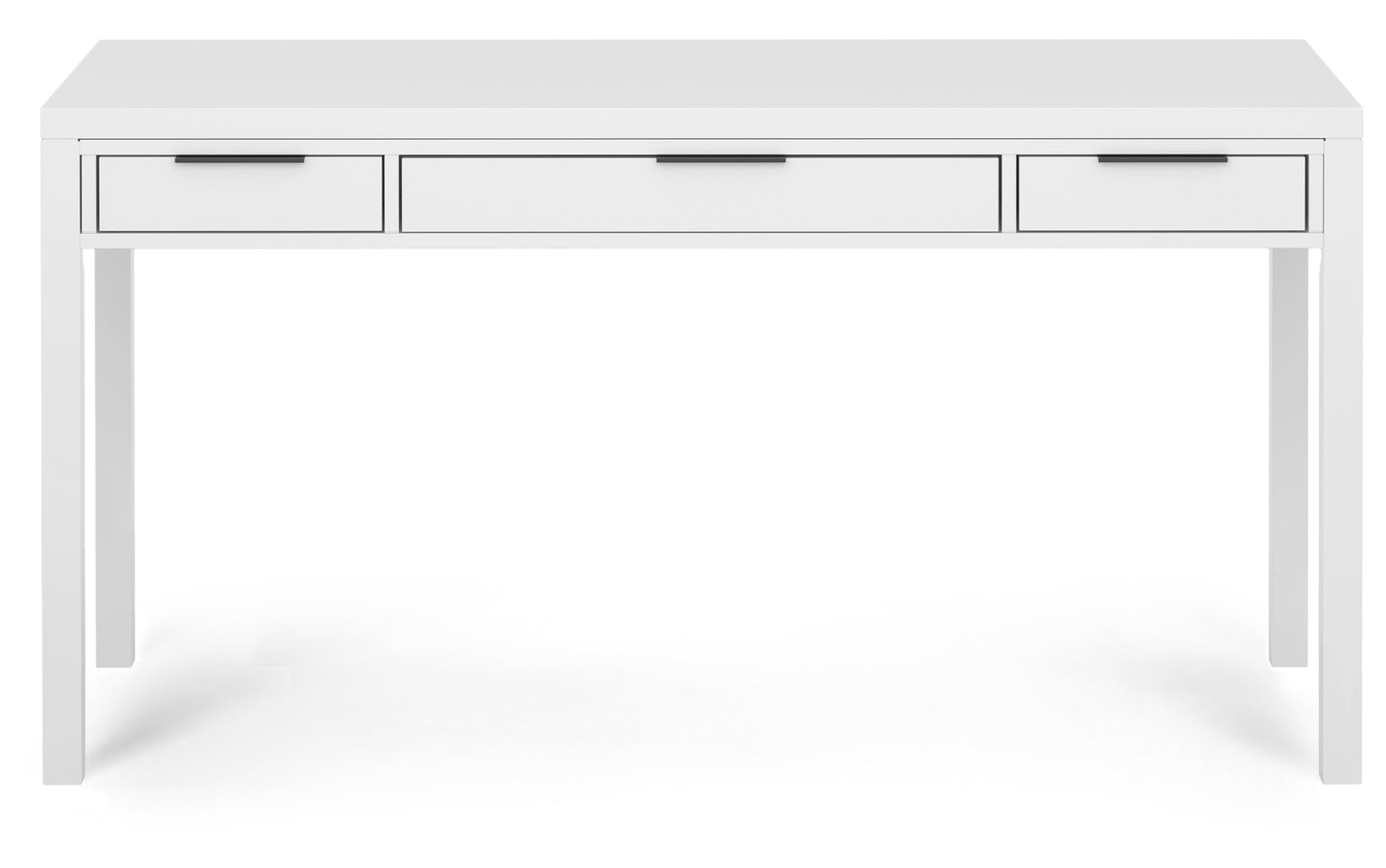 White | Hollander Solid Wood Desk