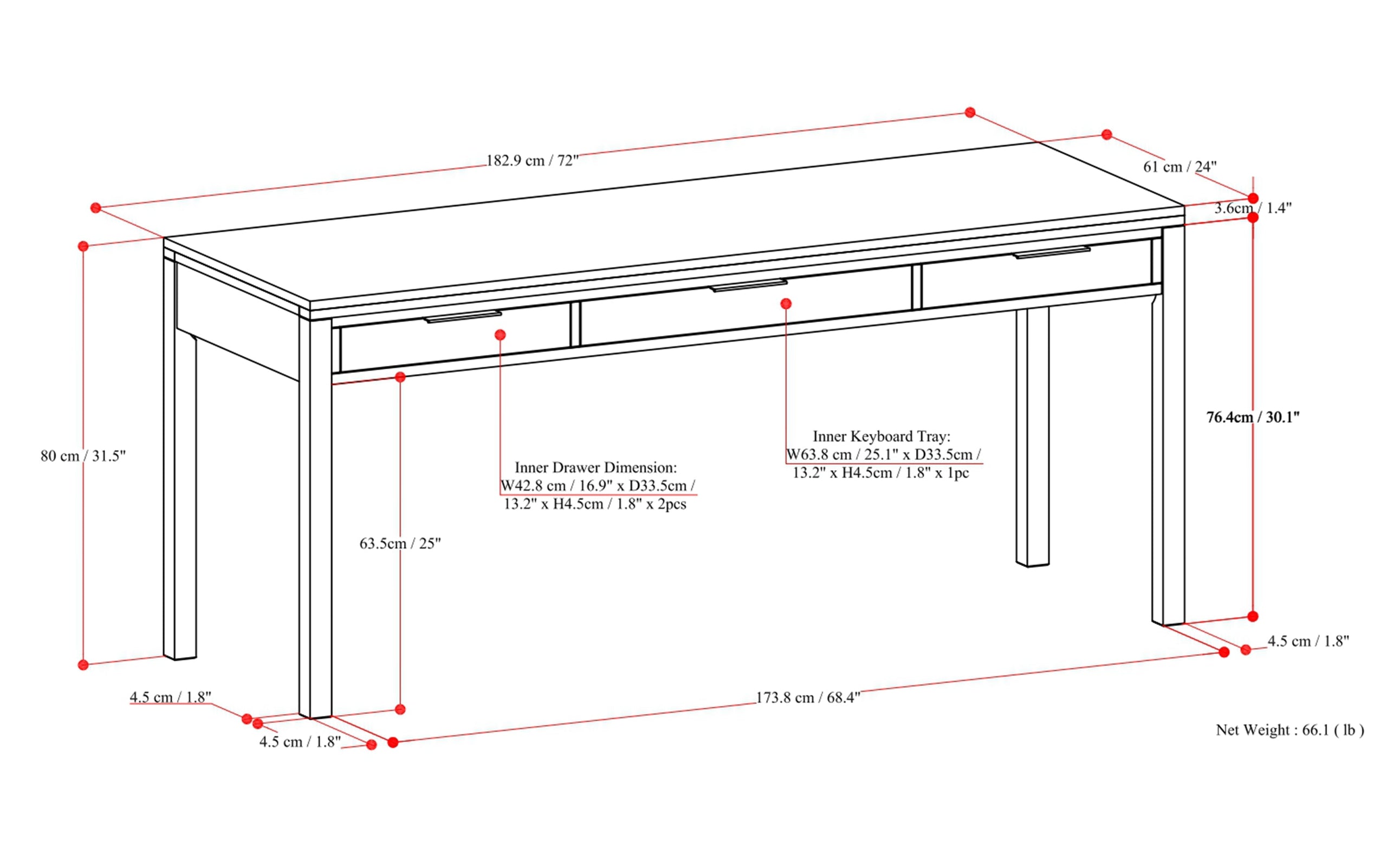 Hollander Wide Desk