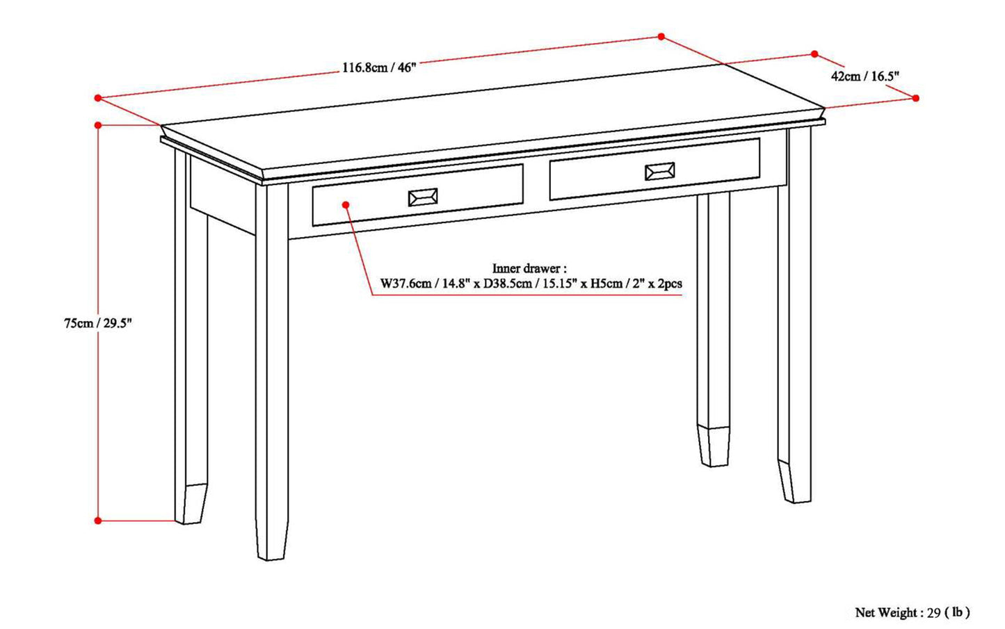 Farmhouse Grey | Artisan Console Sofa Table