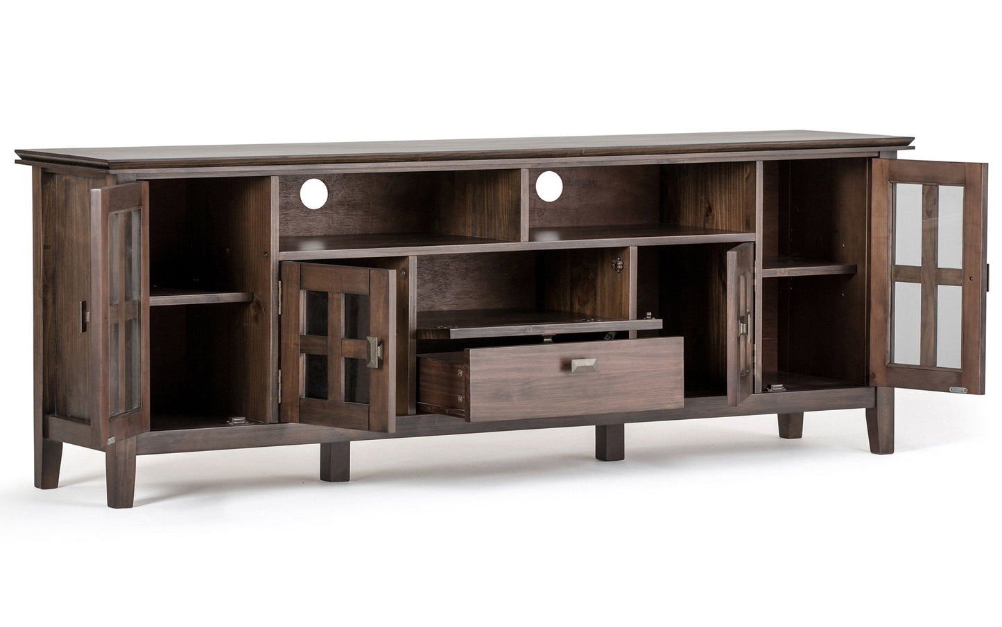 Natural Aged Brown | Artisan 72 inch Tall TV Stand