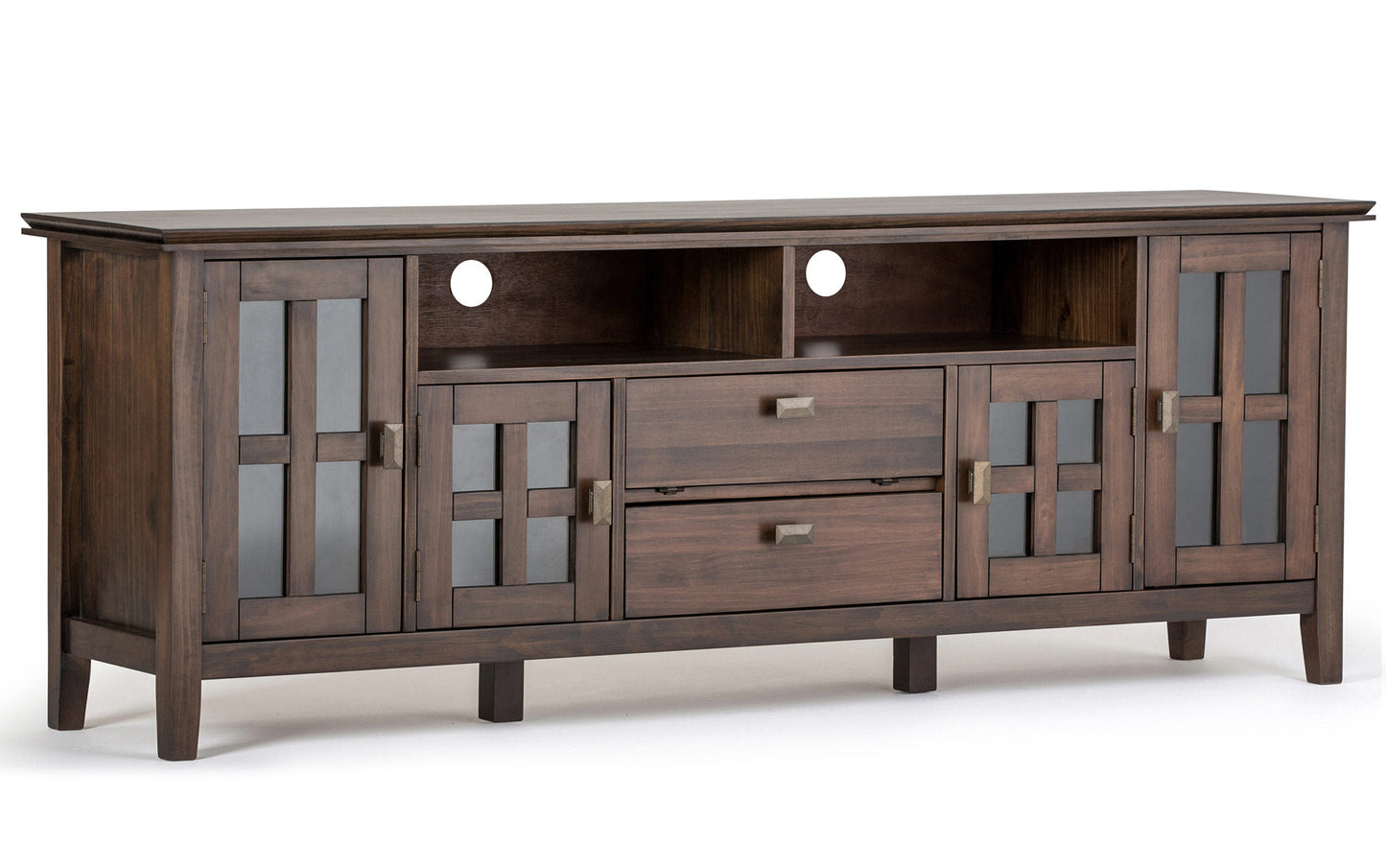 Natural Aged Brown | Artisan 72 inch Tall TV Stand