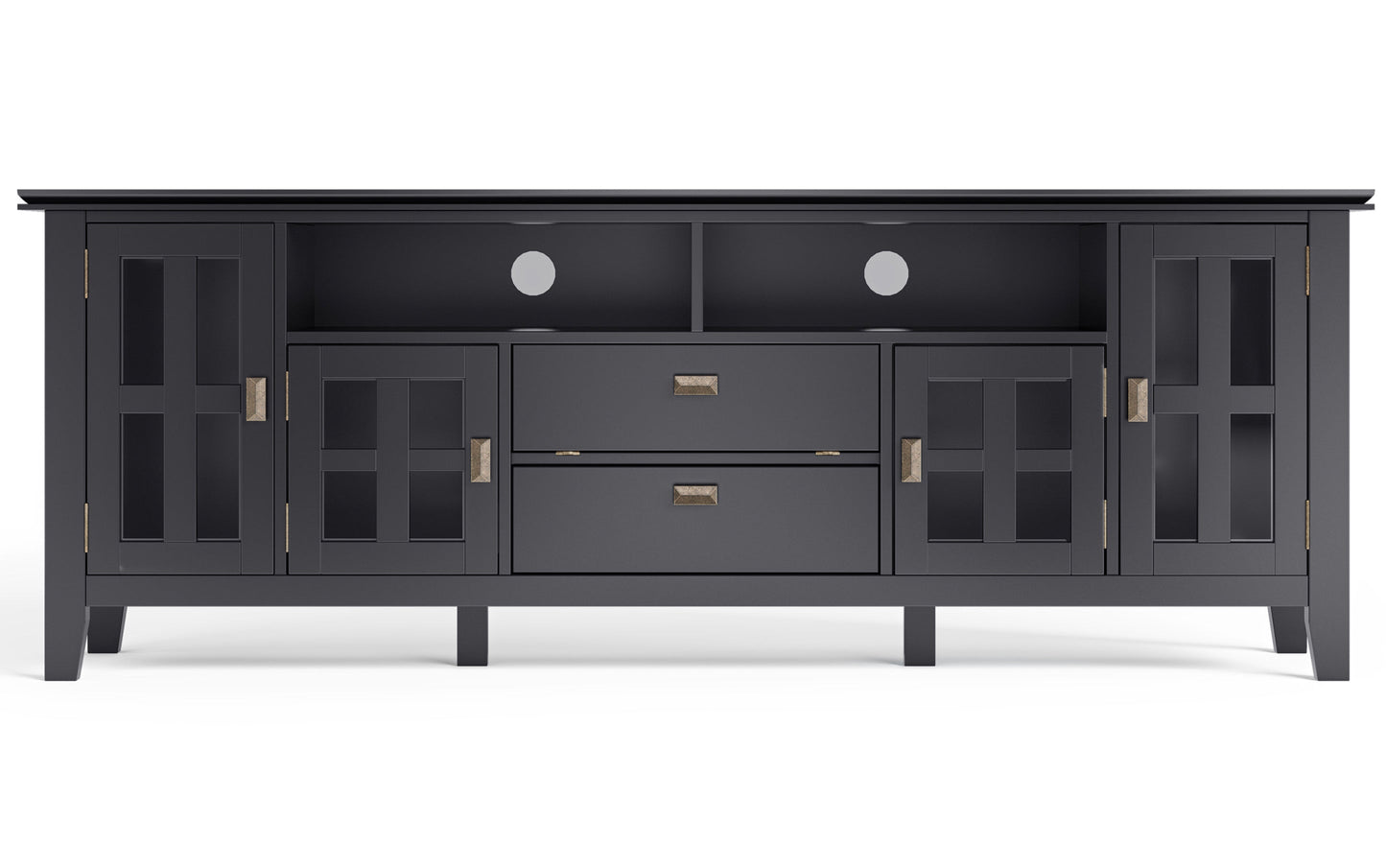 Black | Artisan 72 inch Tall TV Stand